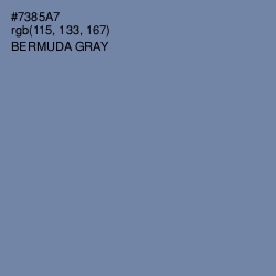 #7385A7 - Bermuda Gray Color Image